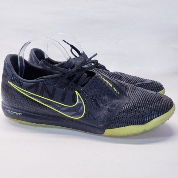 Nike | Shoes | Nike Zoom Phantom Venom Pro Tf Indoor Soccer Turf Shoes  Black Neon Green Sz 3 | Poshmark